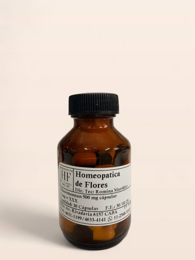 Glucomannan 500 mg. 30 Capsulas