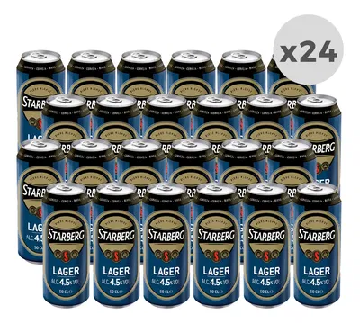Cerveza Starberg Lager Francesa Rubia Lata 500 ml Pack x24u