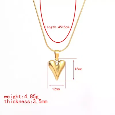 Collar Heart Chunky 
