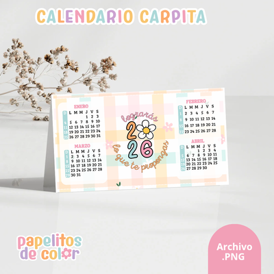 🗓️ Calendario Estilo Carpa 2026✨