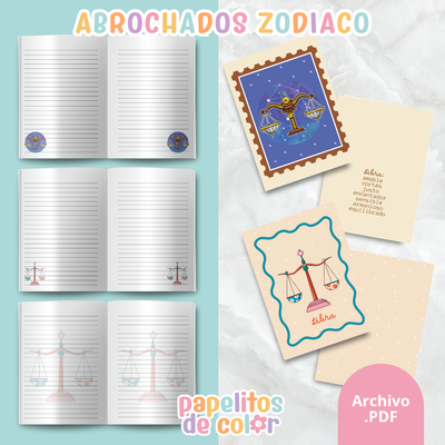 ♓ Cuadernos Abrochados del Zodiaco