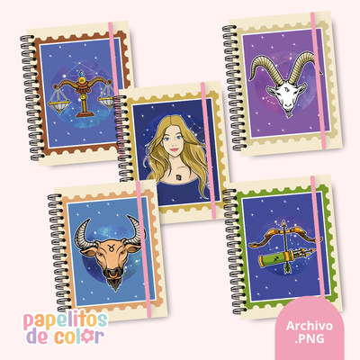 ✨ Pack de 42 Portadas Zodiacales