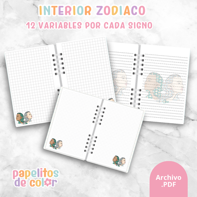 ♈ Interiores Cuadernos Zodiaco