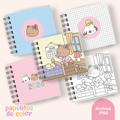 Pack 25 Portadas Agendas – Bobbie Goods (15x15 cm)
