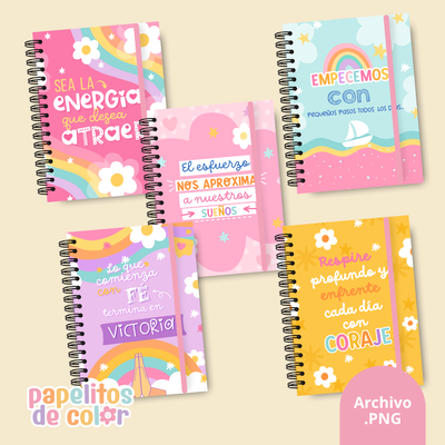  Pack 28 Portadas Agendas – Kit 4 