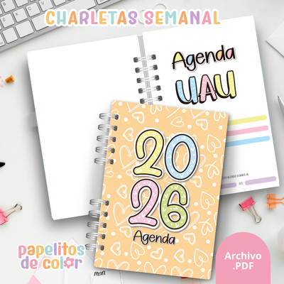 ✨ Agenda Charletas Semanal 2026 💬🩷