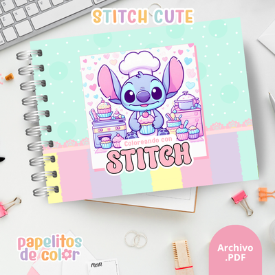 💙 Libro para Pintar – Stitch Cute 