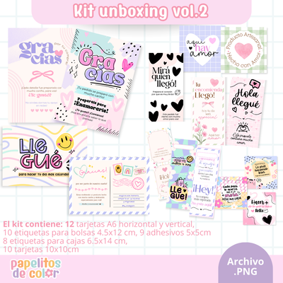 🧡 Kit Unboxing Vol. 2 – Empaques con estilo