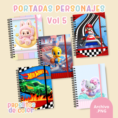 📚✨ Combo Portadas Personajes – Vol. 5 🎨💖