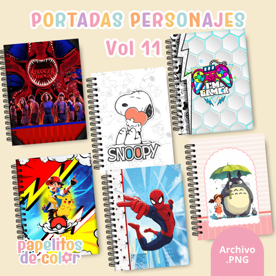 📚✨ Combo Portadas Personajes – Vol. 11 🎮✨