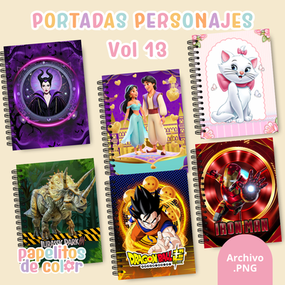 📚✨ Combo Portadas Personajes – Vol. 13 🌵✨