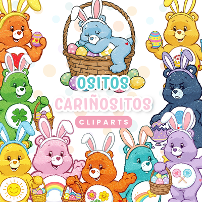 🐰✨ Cliparts Ositos Cariñositos - Pascuas🐰