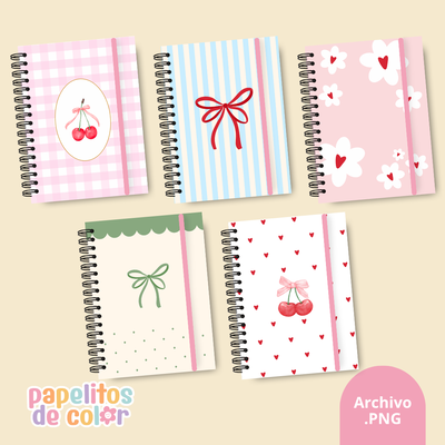 🍒📒 Pack de 22 Portadas  – Kit 29 ✨💖