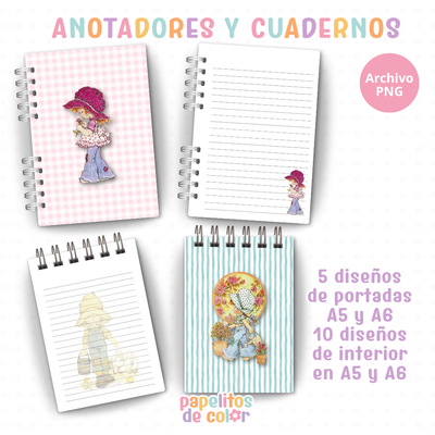 🌸✨ Cuadernos y anotadores Sarah Kay Vol.1 ✨🌸