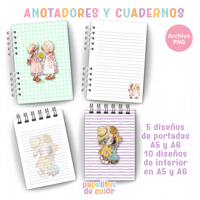 🌸💖 Cuadernos y anotadores Sarah Kay Vol.2 💖🌸