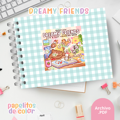 🌙✨ Libro para pintar dreamy friends ✨💖