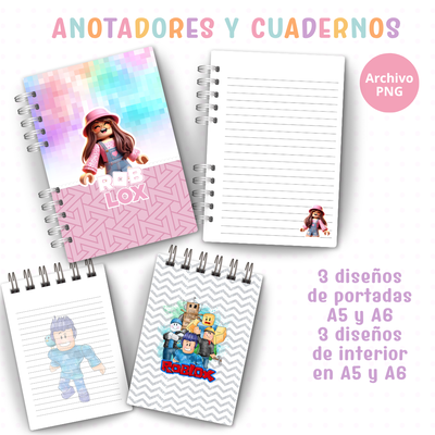 🎮📓 Cuadernos y Anotadores Roblox 📓🎮