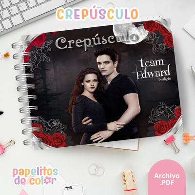 🌙✨ Libro para pintar Crepúsculo ✨🌙
