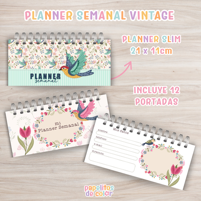 🕰️🌿 Planner Semanal Vintage🌿🕰️