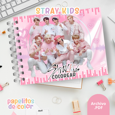 🎤✨ Libro para pintar Stray Kids ✨🎤
