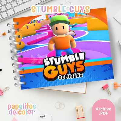 🟡🎮 Libro para pintar Stumble Guys 🎮🟡