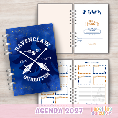 🦅✨ Agenda Ravenclaw 2027 – Semanal📘🎨