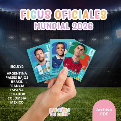 🌍 Figuritas Oficiales Mundial 2026 ⚽✨
