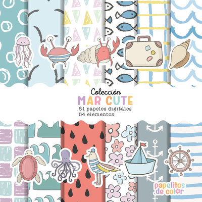 🌊 Colección Mar Cute 🐚✨