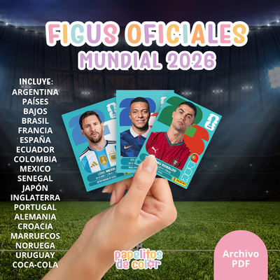 🌍 Figuritas Oficiales Mundial 2026 ⚽✨