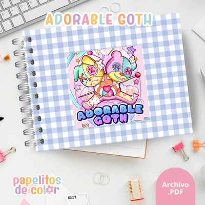🖤✨ Libro para pintar Adorable Goth ✨🎨