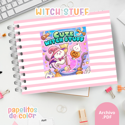 🪄🖤 Libro para pintar Witch Stuff ✨🎨