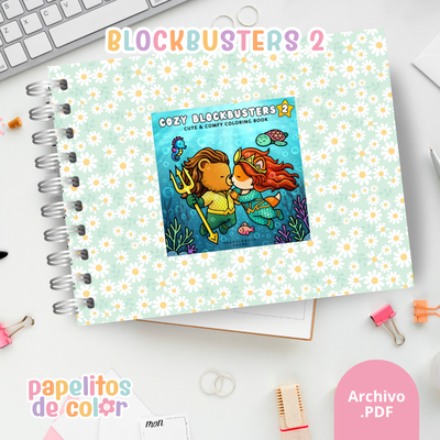 🎬🍿 Libro para Pintar Cozy Blockbusters 2 ✨🎨