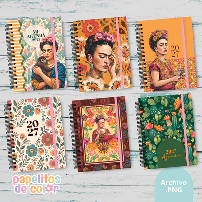 🌺📚 Pack 35 Portadas Frida ✨💖