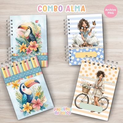 💖📚 Combo Alma – Cuadernos + Planners ✨🖊️