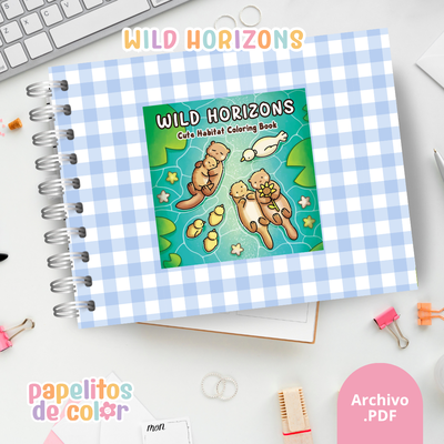 🌿🦋 Libro para Pintar Wild Horizons  ✨🎨