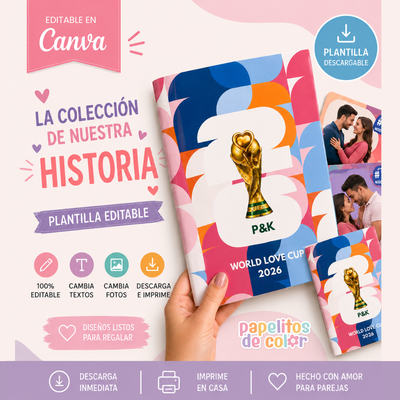💖 Álbum para Parejas |  Editable en Canva 📸