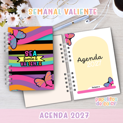 🌿 Agenda Valiente - Semanal 2027 🌿