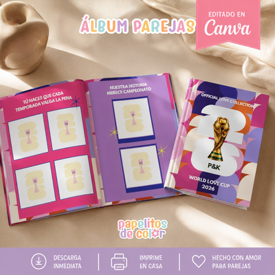 💖 Álbum para Parejas |  Editable en Canva 📸