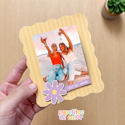 💛 Porta Retratos Imprimibles - Día del Amigo
