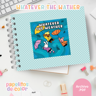 🌦️🎨 Libro para Pintar Whatever the Weather  ✨