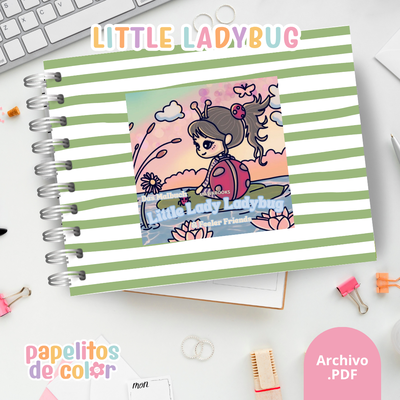 🐞🌸 Libro para Pintar Little Ladybug ✨