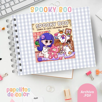 👻🖍️ Libro para Pintar Spooky Boo  ✨