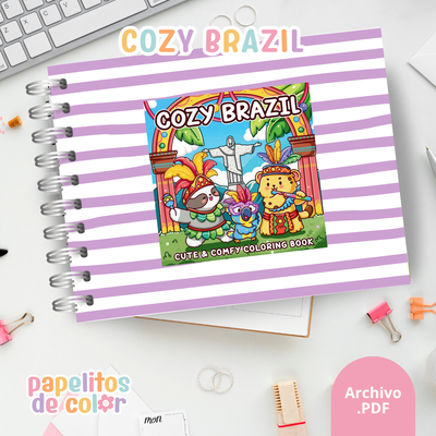 🇧🇷☕ Libro para Pintar Cozy Brasil✨