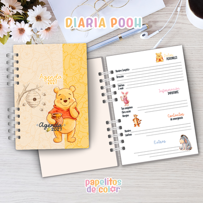 🧸✨ Agenda Pooh -  Diaria 2027 📖💛