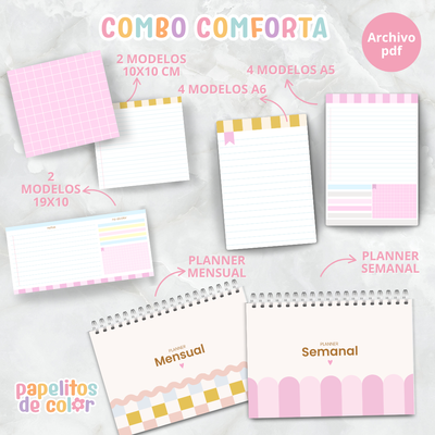 💕📒 Combo Comforta – Organización con estilo 📒💕