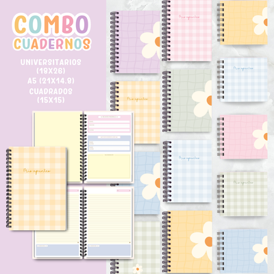 Super Combo Cuadernos – Interiores + Tapas✨📚