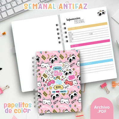 Agenda Semanal Antifaz 2026 🎭✨