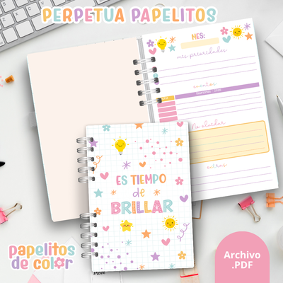🩷Agenda  Perpetua - Papelitos⭐