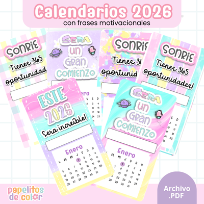 📅 Pack 30 Calendarios Surtidos