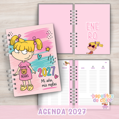 🌸 Agenda Angélica Semanal 2027 🌸